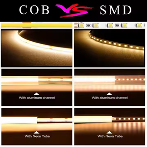 แถบไฟ LED แบบยืดหยุ่น COB สีขาวอบอุ่นจอแสดงผลสูง CRI95รีโมทคอนโทรลการรับรอง CE Rhos ระดับการป้องกัน IP20 - Product Image 4