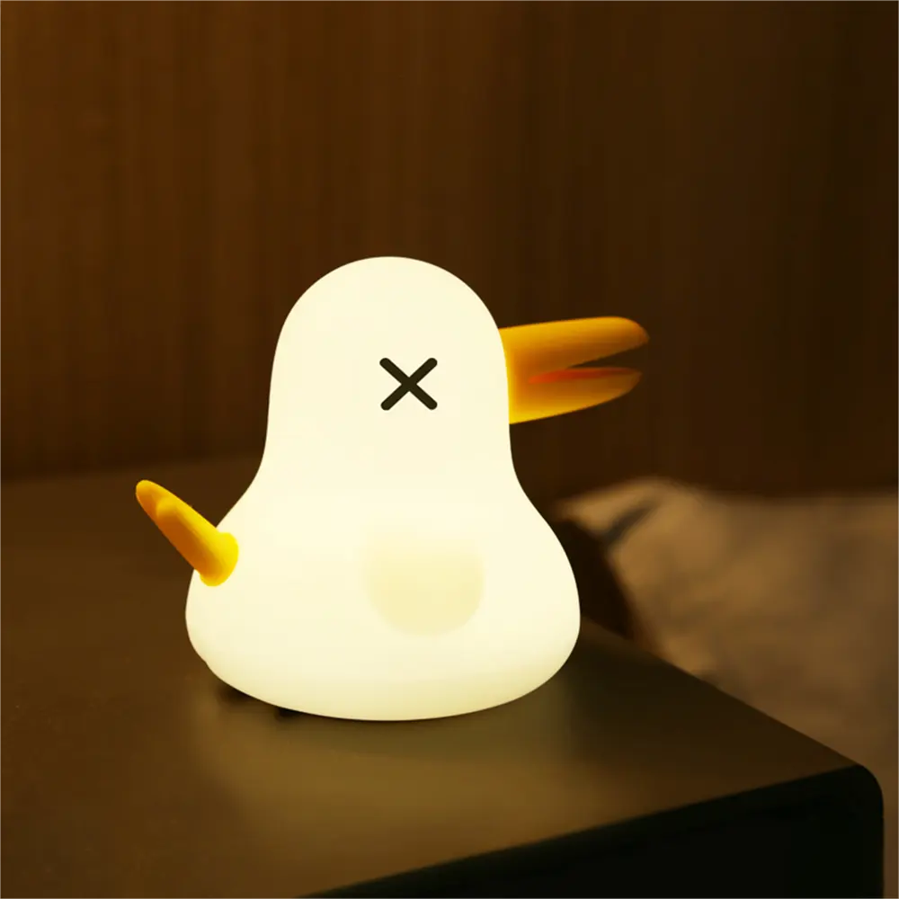 Novelty Touch creative bird baby kids night light gift lamp night light Room Decor sleep silicone night light