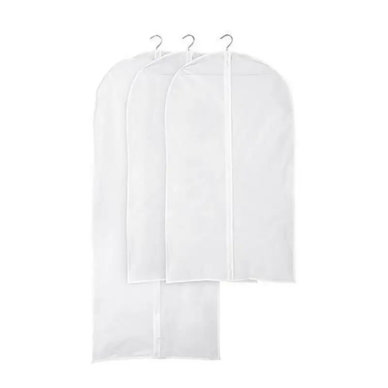 Robe de mariée noire Top Fashion, vente en gros, transparent avec poches, sacs à vêtements