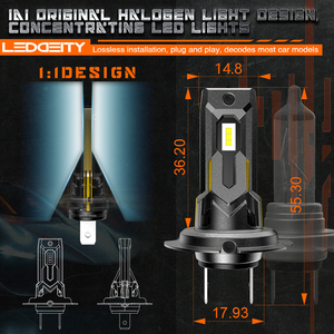 Factory T7 Brightest H4 <strong>Led</strong> Headlight Bulb 30W 3600LM Plug and Play H4 Car <strong>Led</strong> Lamp Beam Replacing Halogen Headlights with <strong>Led</strong> - Product Image 4