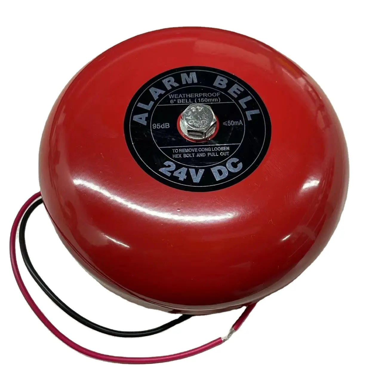 Campana de alarma contra incendios a prueba de agua para sistema de detector de humo, tipo tradicional y direccionable