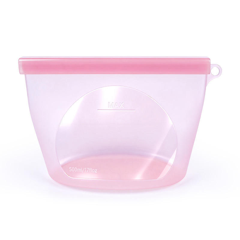 Bolsa de silicona rosa