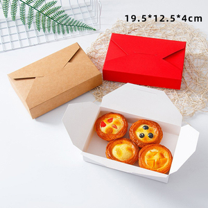 Hotsale phong bì loại Cookie Bánh Gừng Nướng Bao bì hộp trắng đỏ tông Kraft Giấy Bánh Bao bì hộp - Product Image 4