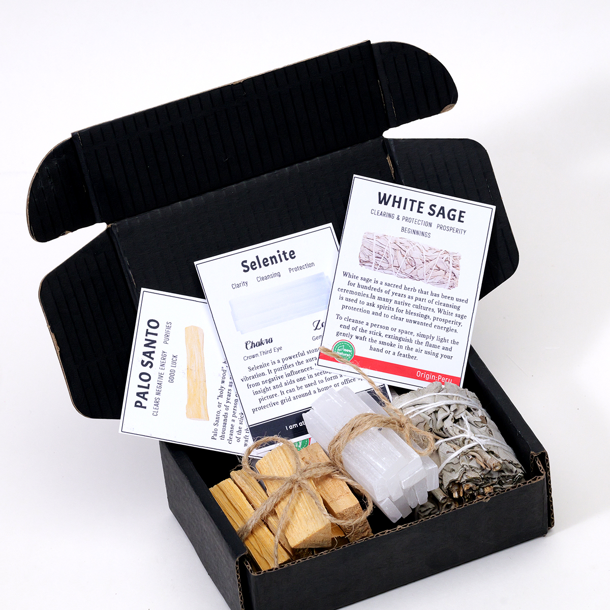Box 2(Palo Santo+Selenite+White Sage)