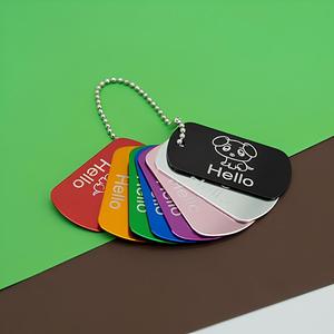 Sublimación personalizada Collar de etiqueta de identificación de mascotas para perros Gatos y mascotas Técnica de fundición de código QR personalizado - Product Image 4