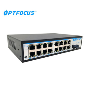 <strong>Ethernet</strong> switch 16 port FTTH data transmit <strong>Ethernet</strong> switch 16 port 10/100/1000 LAN + 1 port Gig Fiber switch network - Product Image 2