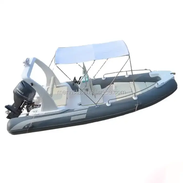 Barco inflável da borda da pesca 550 fibra de vidro