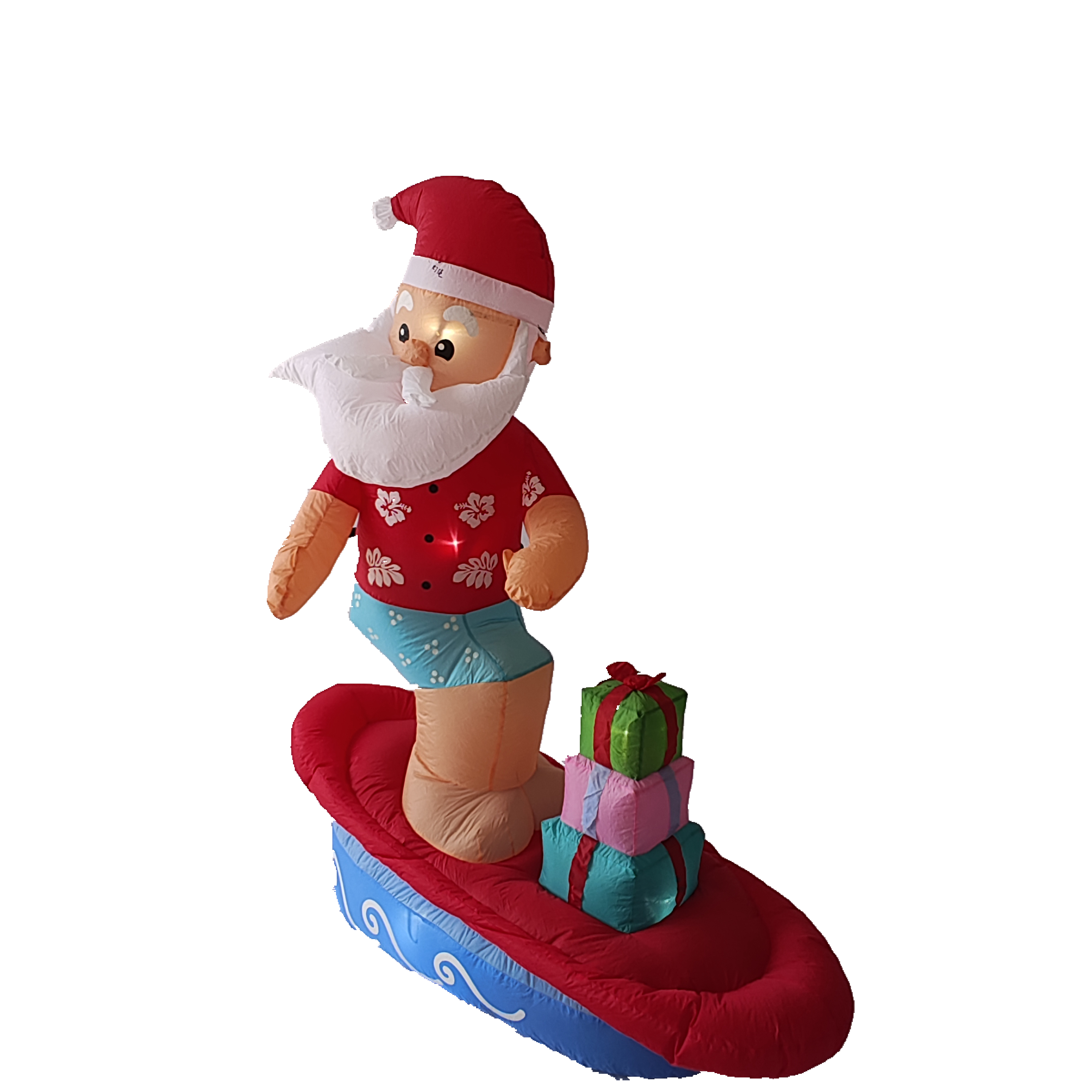 Santa Claus Surfing