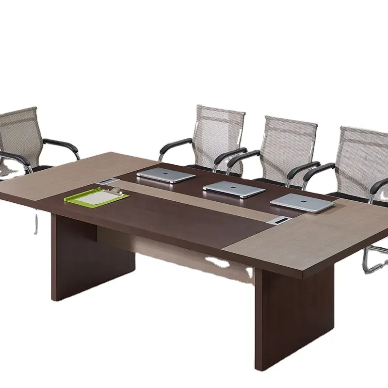 Toplantı odası için 6-10 kişi ahşap ofis mobilyaları için sıcak satış MDF konferans masası