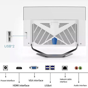 Venta caliente 32 "Pantalla curva Gaming Computadora de escritorio Core I5 12450H 16GB RAM 1TB SSD OEM Todo en una PC Computadora monobloque - Product Image 3