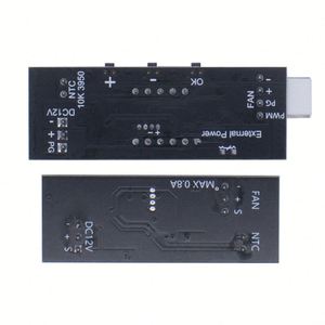 DC PWM 4ワイヤファン温度制御速度コントローラ12V 0.8Aシャーシコンピュータノイズリダクションモジュール3950 NTC - Product Image 5
