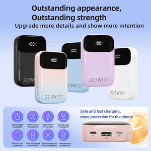 22.5W büyük kapasiteli 10000mAh güç banka hızlı şarj tipi C kablo güç bankası - Product Image 5