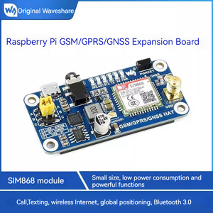 Waves hare SIM868 Erweiterungs karte GSM/GPRS/GPS/Bluetooth Kompatibel mit Arduino/Raspberry Pi 4 für Kommunikation und Netzwerk