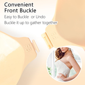 Yeni dikişsiz Push-Up kaymaz görünmez askısız kendinden yapışkanlı artı-boyutu büsts kaldırma-destek silikon meme kadınlar için kapakları - Product Image 5