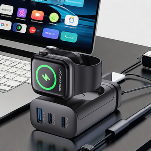 Usb C PD QC3.0 hızlı şarj 45w çift USBC tip-c için apple izle şarj telefon taşınabilir iPhone 14 için - Product Image 4