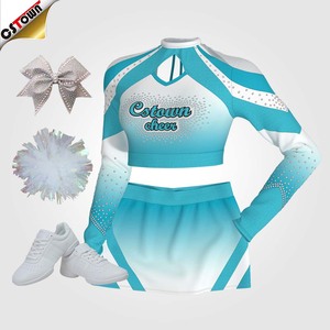 Çocuklar için yüksek kaliteli kırmızı üniforma cheercostumes amigo kostümleri - Product Image 2