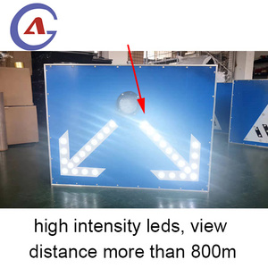 道路安全交通警告标志太阳能Led交通标志 - Product Image 4