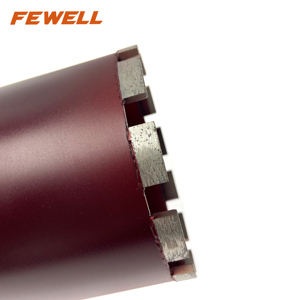 Lazer kaynaklı çap 132*10*450mm uzunluk iplik 1-1/4wet elmas çekirdek matkap ucu ıslak kesme için güçlendirilmiş beton - Product Image 3