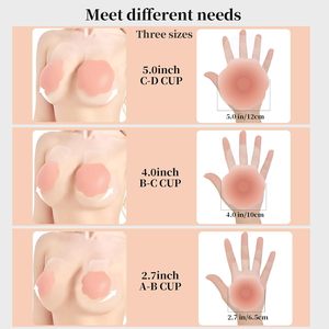 Kadın dikişsiz askısız silikon meme meme asansör için kullanımlık Pasties kapakları yıkanabilir Intimates aksesuar kaynağı - Product Image 2