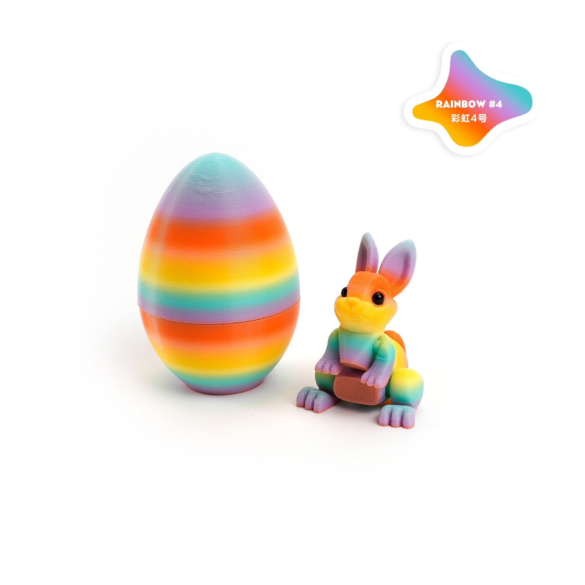 Juego de huevos de conejo (Arcoíris 4)