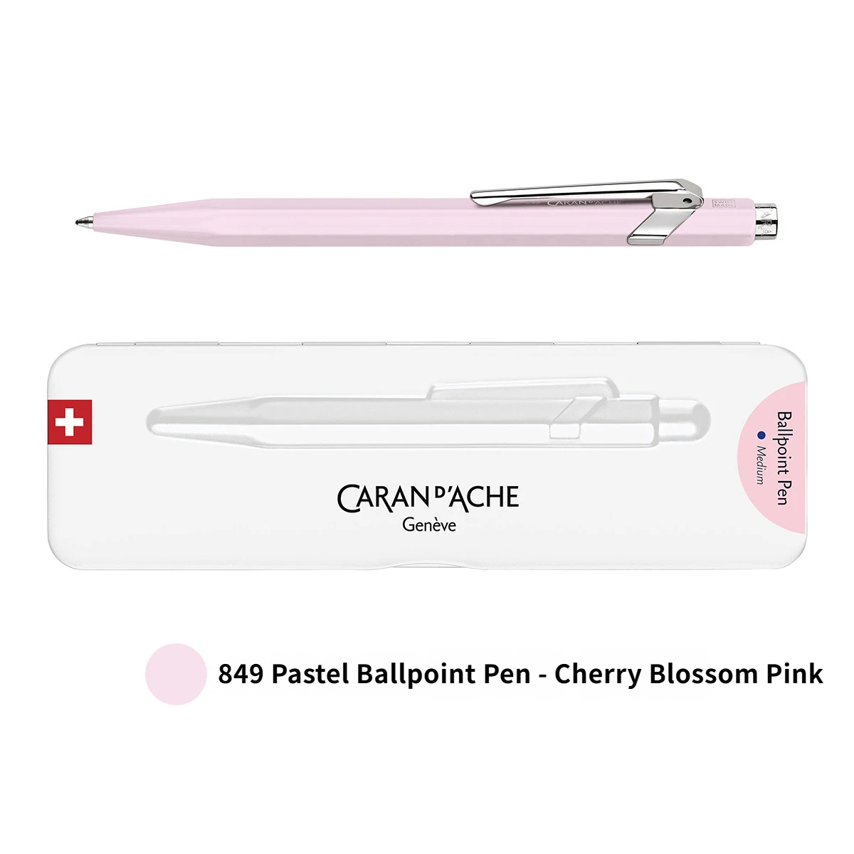 Stylo à bille pastel 849, rose fleur de cerisier