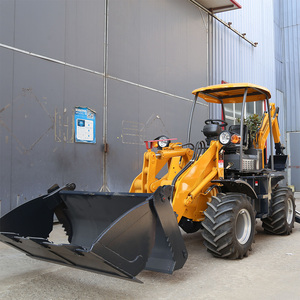 Mini 4x4 1,5 Ton 2Ton Accesorio de cubo de carga nominal Nuevo Diesel CE EPA Motor Cargador frontal Retroexcavadora Capacidad de carga de 3 toneladas