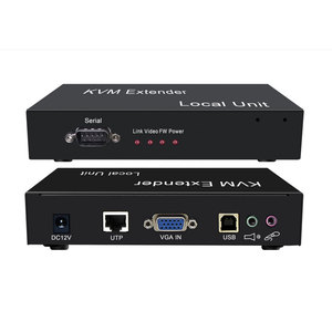 通过5e类/6/7电缆的4K VGA KVM扩展器，最高可达150米，支持高清-Base-T音频