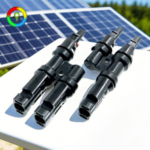 Conector PV a prueba de agua Cobre 2 pines 3 pines T4 T Rama Tipo T Conexión paralela Conector tipo T solar - Product Image 1