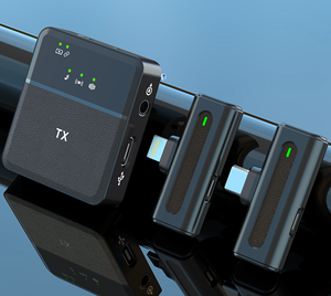 Không dây tiếng ồn hủy bỏ di động ngoài trời IOS Live đài phát thanh <span class=keywords><strong>Microphone</strong></span> SX8 kép Micro - Product Image 2