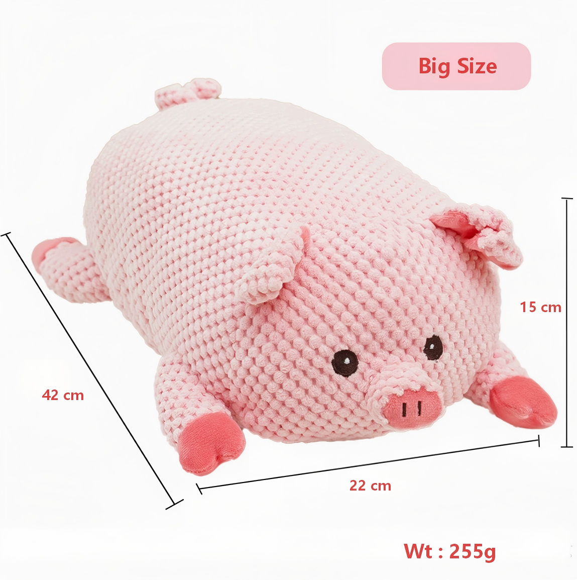 Pink Pig Pet Toy (big size)