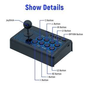 DOBE 7in1 <strong>Mini</strong> Arcade Stick Fightstick Joy Stick Fight Stick for PS4/PS3/<strong>Xbox</strong> One/<strong>Xbox</strong> <strong>360</strong>/for Nintendo Switch/ for Android/PC - Product Image 5