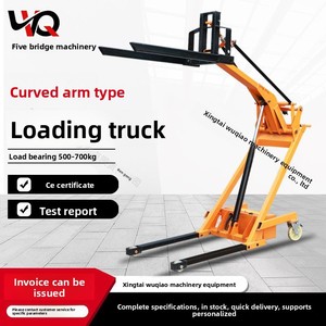 Piccolo carrello elevatore idraulico a mano con movimento a spinta elettrico con capacità di sollevamento per carico/scarico rampicante - Product Image 2