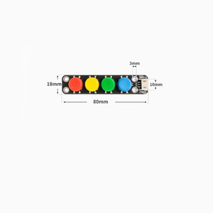 Quattro modulo tastiera indipendente con 4 tasti Touch Switch IO pulsante di espansione esterna interfaccia PH2.0 - Product Image 3