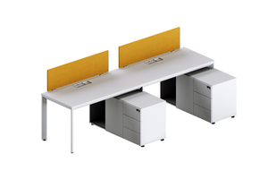 Mesa de ordenador personalizada con ruedas para estación de trabajo de 1, 2, 4, 6 y 8 personas combinada libremente - Product Image 3