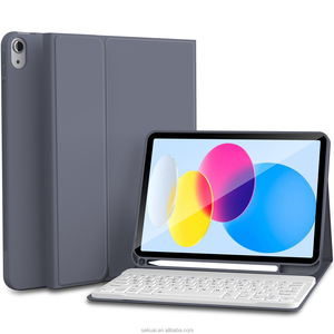 Estuche desmontable resistente y teclado con bisagras magnéticas para iPad Air 11 "(M2) iPad 10,9", emparejamiento Bluetooth multidispositivo, - Product Image 1