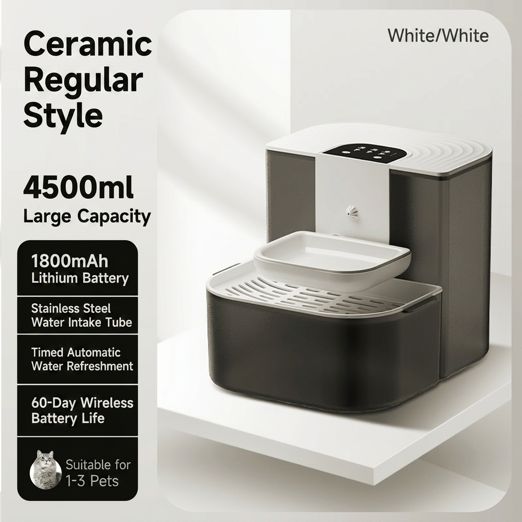 White ceramic bowl-standard model-1800mah lithium battery