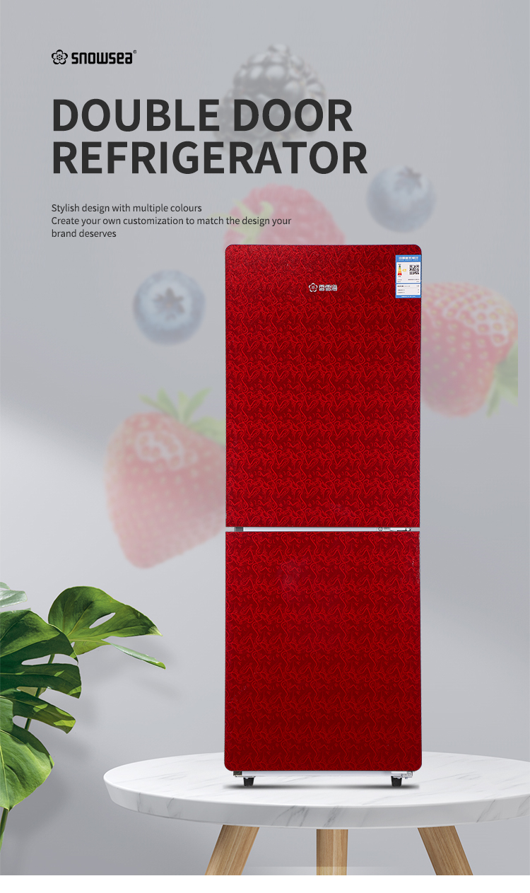 High Quality Bcd-176 Fridges Fredge Double Doors Household freezer Refrigerators For Homes bottom-freezer refrigerators