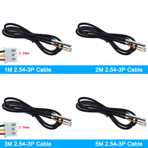 Edelstahl wasserdicht DS18b20 1/2/3/5M Gewinde Temperatur fühler Temperatur sensor 18 B20 Kabel für Arduino