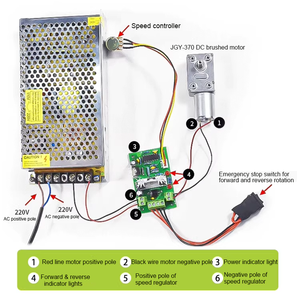 Controlador de CC PWM de 6V, 10V, 12V, 24V, 30V, con interruptor de inversión positiva, controlador de CC PWM para controlador de velocidad de motor de CC, 200W, CCM6N - Product Image 6