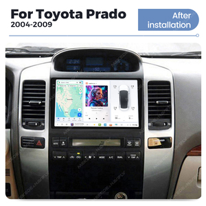 חם duduauto uis7870 תדר כפול gps מכונית רדיו אנדרואיד מכונת מדיה אנדרואיד מכונית-לשחק עבור טויוטה לנד סיירת קרקע סיירת 120 2004-2009