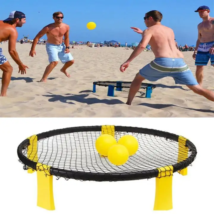 Taizhou Paide alta calidad Roundnet Led Rim Meta Ball Mini Beach Spike Ball Sports Game Set