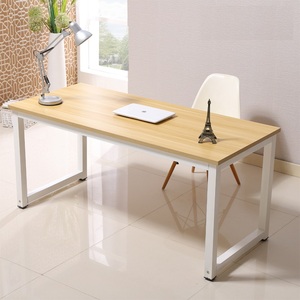 Moderno in legno top pc tavolo per uso domestico semplice ferro per risparmiare spazio tavolo da studio per uso domestico Computer scrivania da gioco per ufficio - Product Image 2