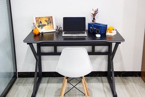 Mesa de juegos para ordenador, escritorio de oficina en forma de K, color negro - Product Image 5