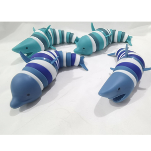 Tik Tok ทากทะเล wrigly Fidget Slug หอยทากของเล่นประสาทสัมผัสฉลามปลาโลมาเฟอร์ประทับตราเด็กป๊อปอลิ่ง3D สายรุ้งของเล่น - Product Image 1