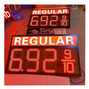 จอแสดงดิจิตอลสถานีบริการน้ำมัน LED อิเล็กทรอนิกส์แสดงเงินสดเครดิตสถานีบริการน้ำมัน - Product Image 6