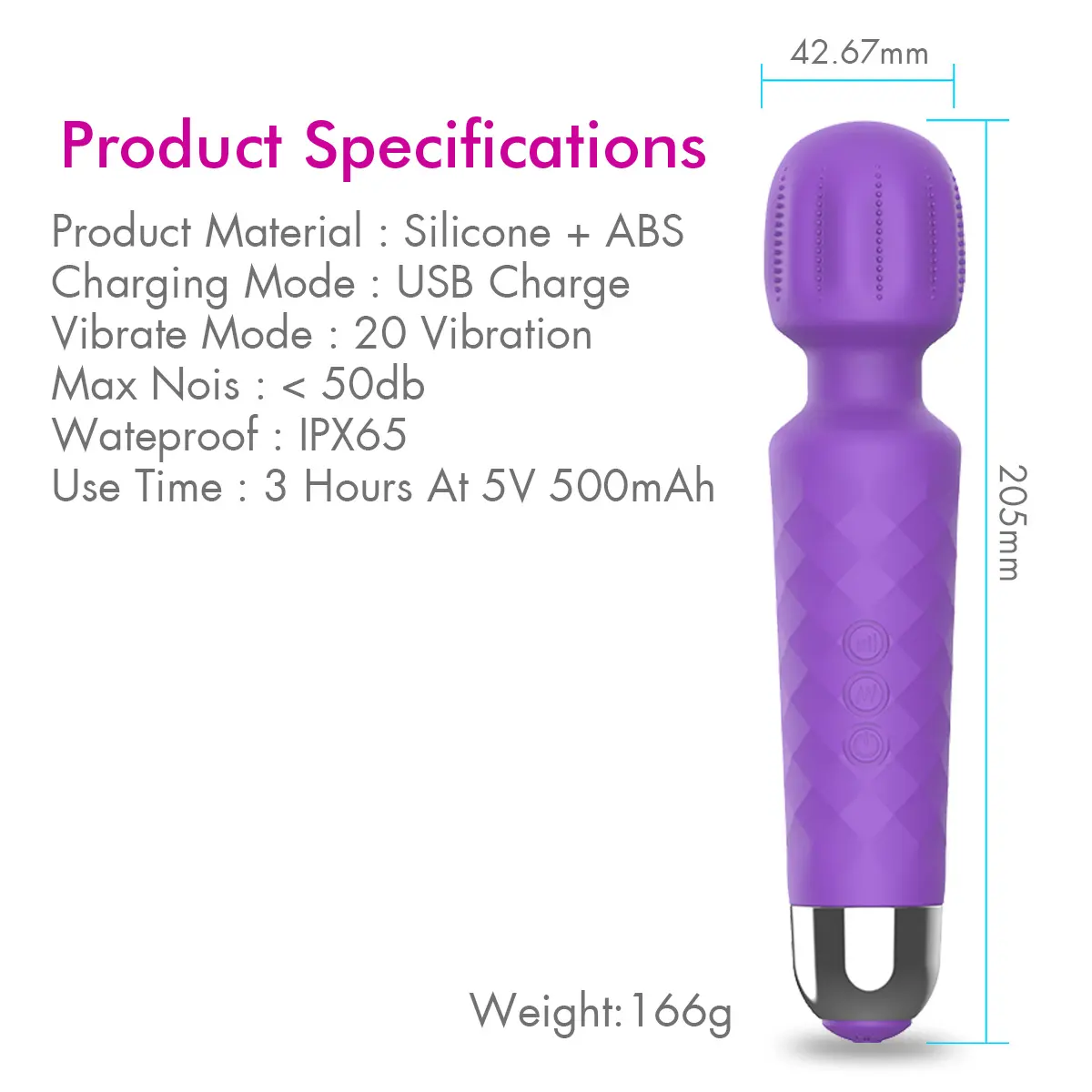 Vendita calda Oem/Odm Silicone per adulti giocattoli del sesso bacchetta massaggiatore vibratore elettrico vibrazione donne giocattoli del sesso