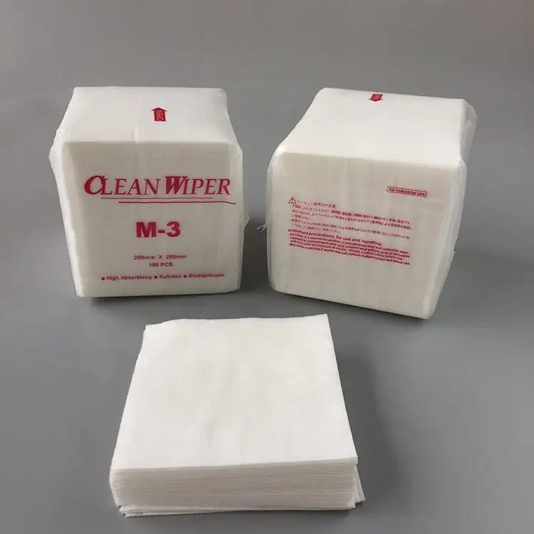 Limpiaparabrisas de poliéster sin pelusa, limpieza de habitación, M-3, Clase 100