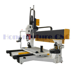 Enrutador Cnc con patrón de madera, cabezal de 360 grados, giro de 4 ejes, 5 ejes, 1212, fresadora Cnc para tallado de madera artística - Product Image 5