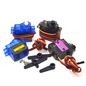 Nuovo SG90 MG90S Servo ingranaggio per il modello di elicottero barca per Arduino giocattolo aeroplano ala fissa elicottero modelli di aeromobili 90 180 360 - Product Image 1