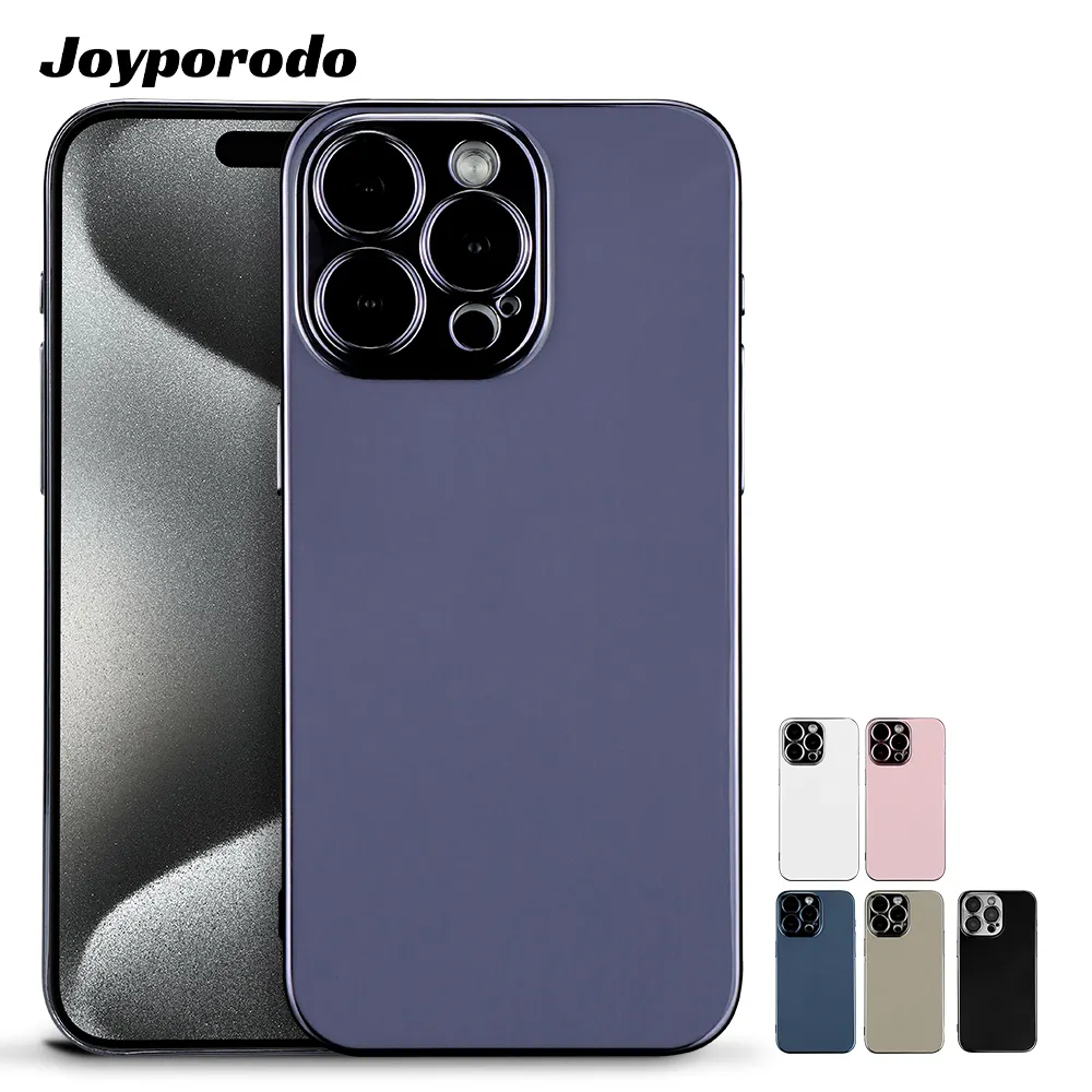 PC electrochapada de color sólido para iPhone 12-15 funda para realme 12 Pro Plus funda para realme 12 Pro Plus 5g contraportada